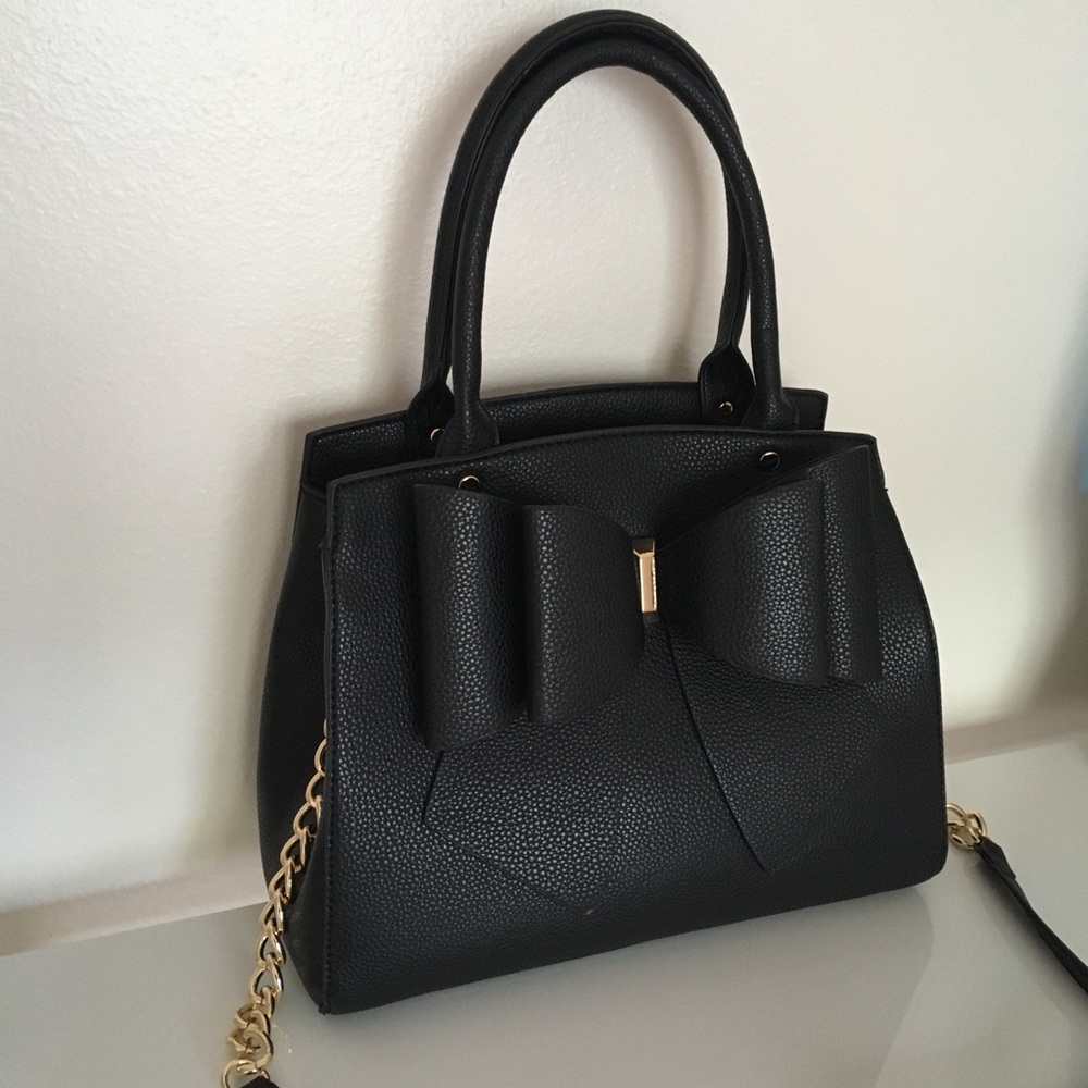 Large Bow Black Harajuku Kawaii Handbag Bag Purse - Picture 8 of 13